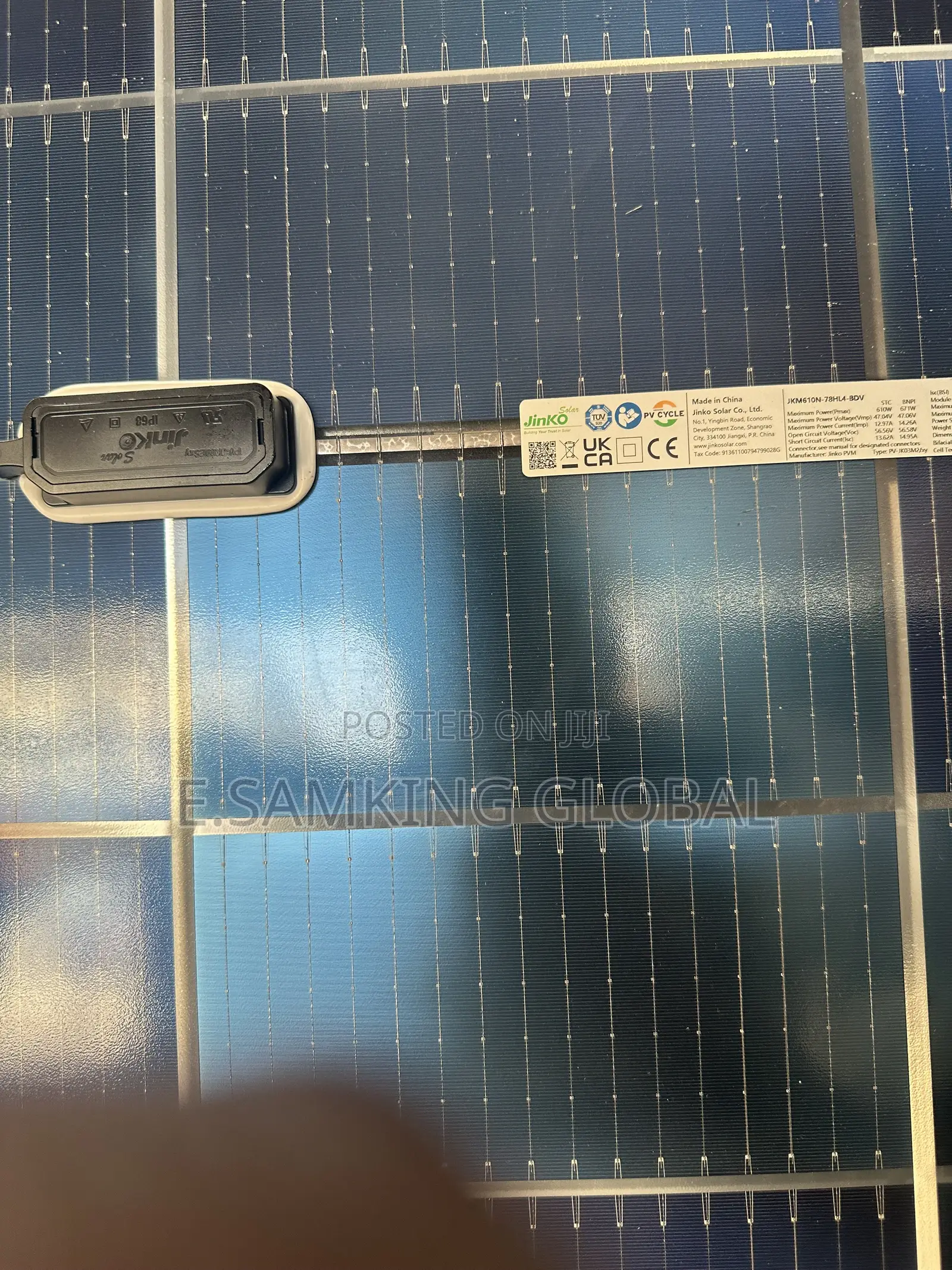 610watt Bifacial Jinko Solar Panels