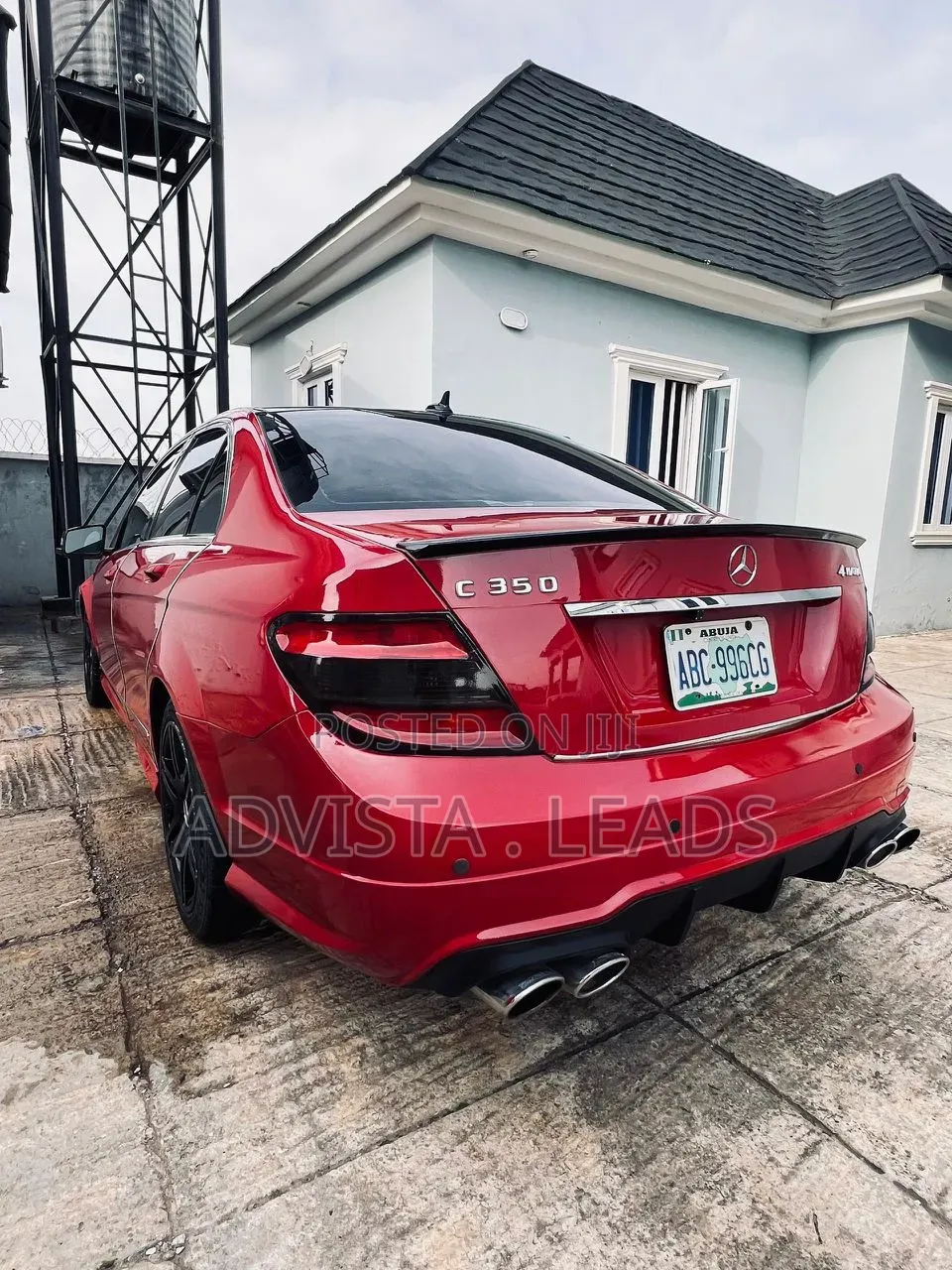 Mercedes-Benz C350 2009 Red