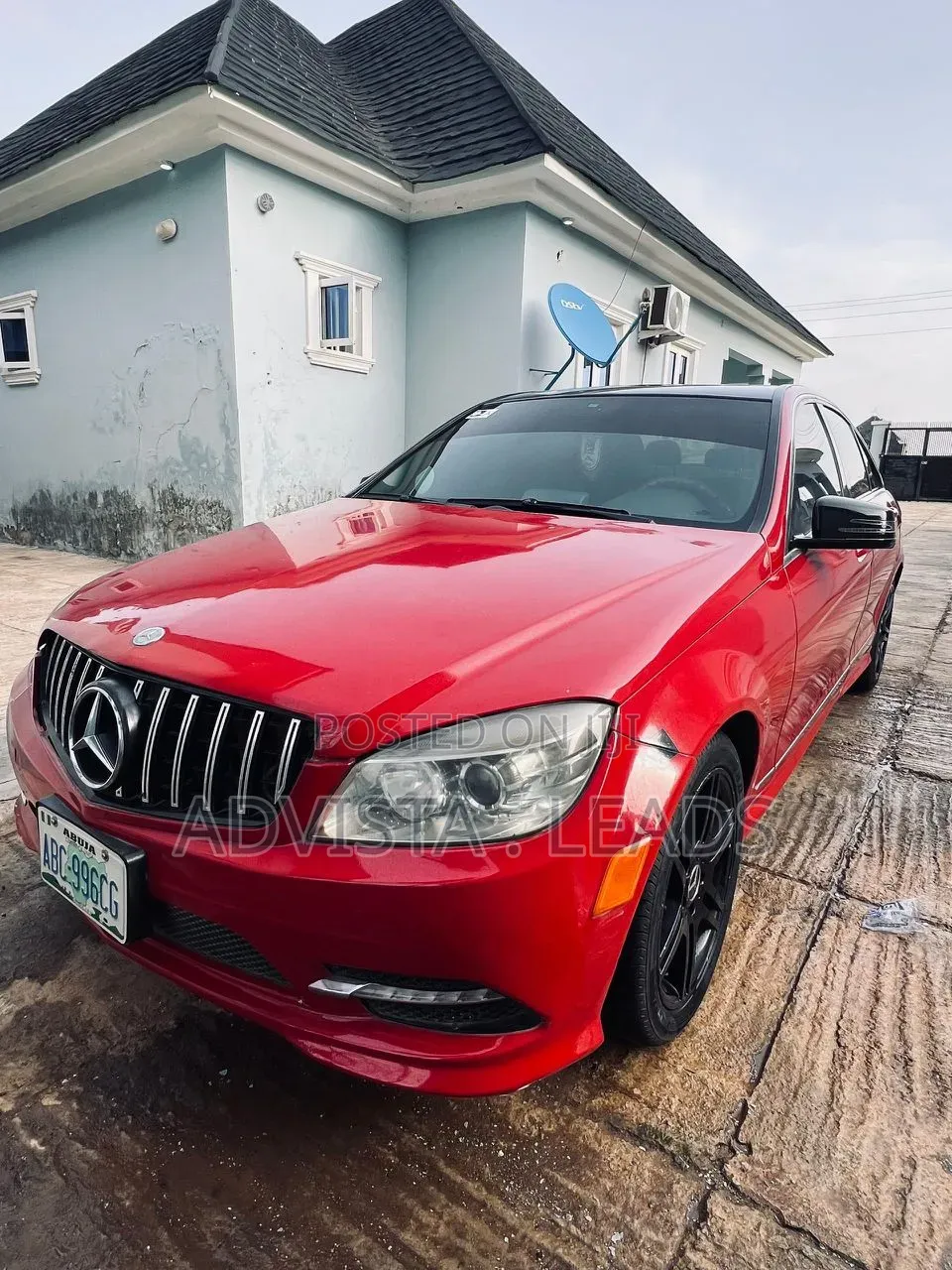Mercedes-Benz C350 2009 Red