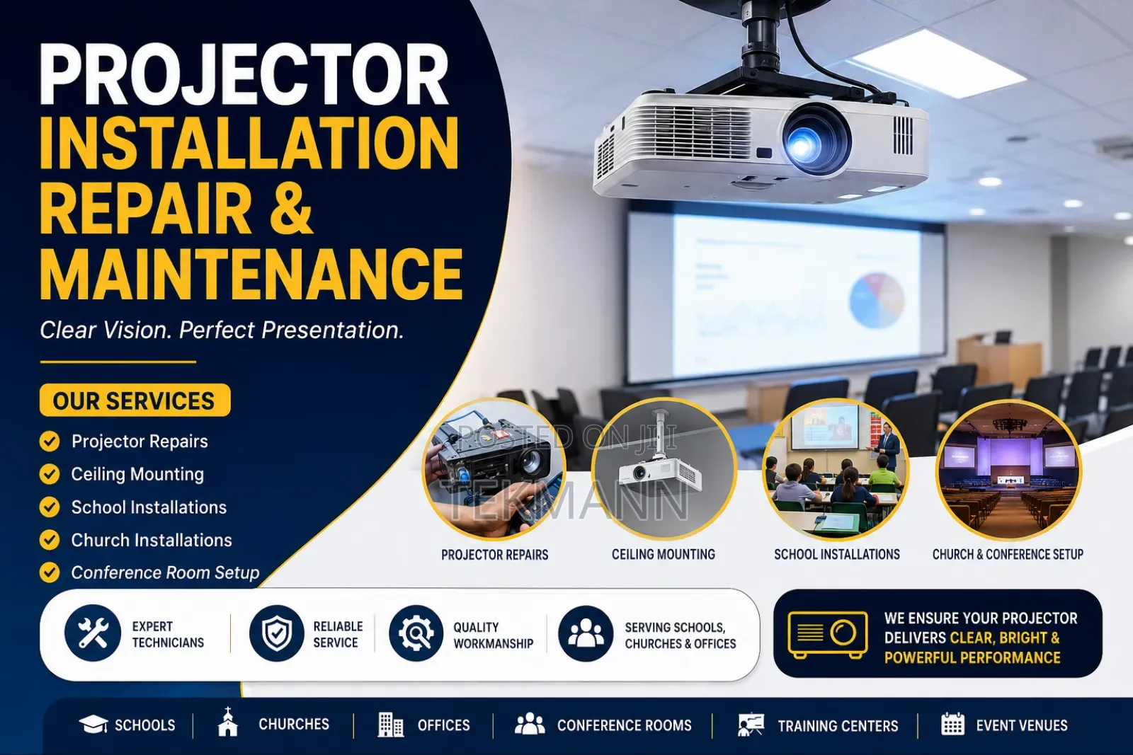 Projector Installation, Repair Maintenance Services in Port Harcourt