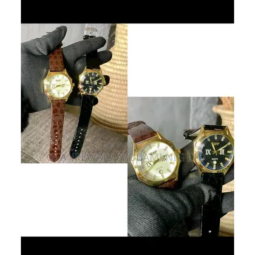 2in1 Quartz Men's Leather Wristwatch