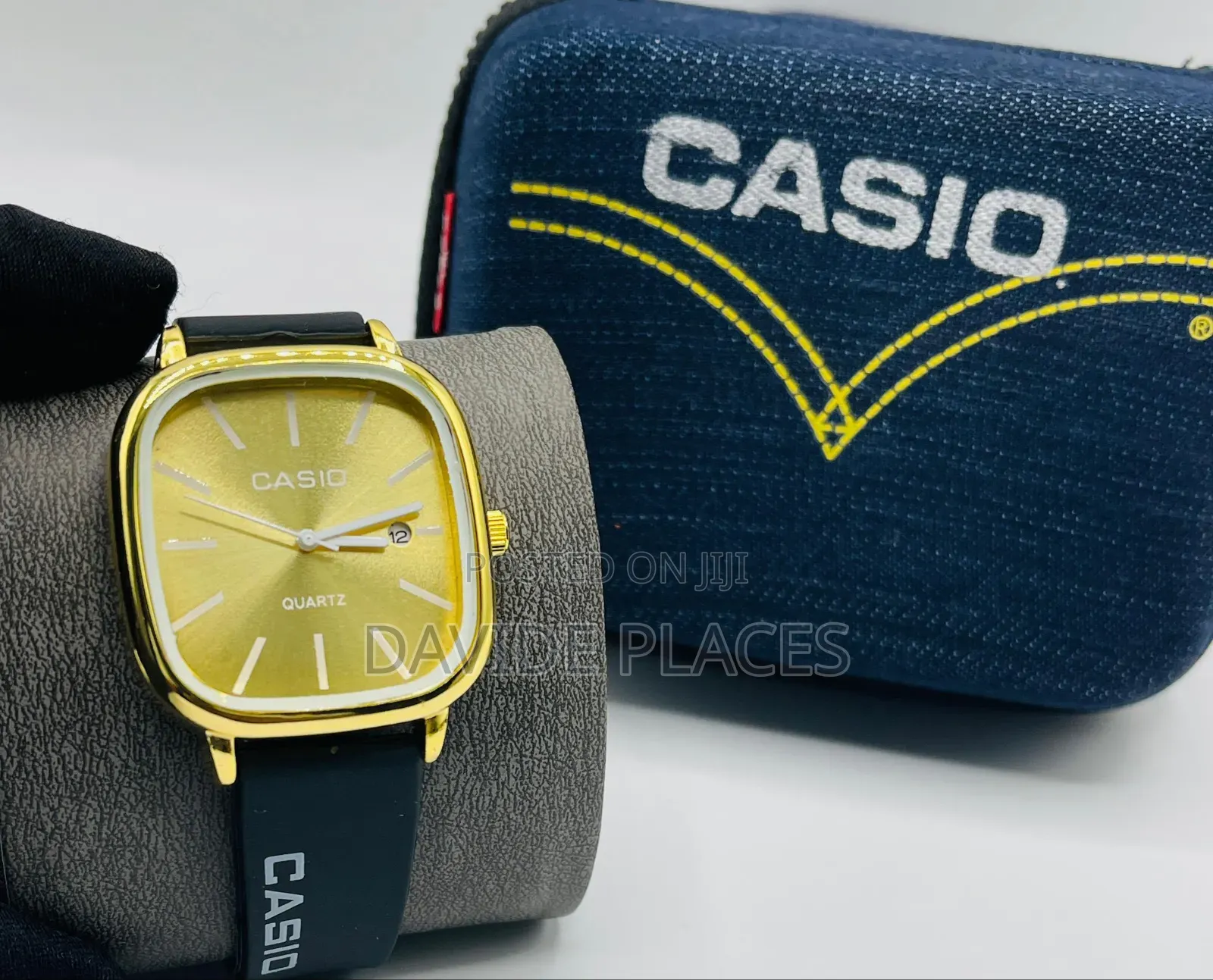 *` Gshock Casio Quartz Rubber Watch, With Date, Available in Black