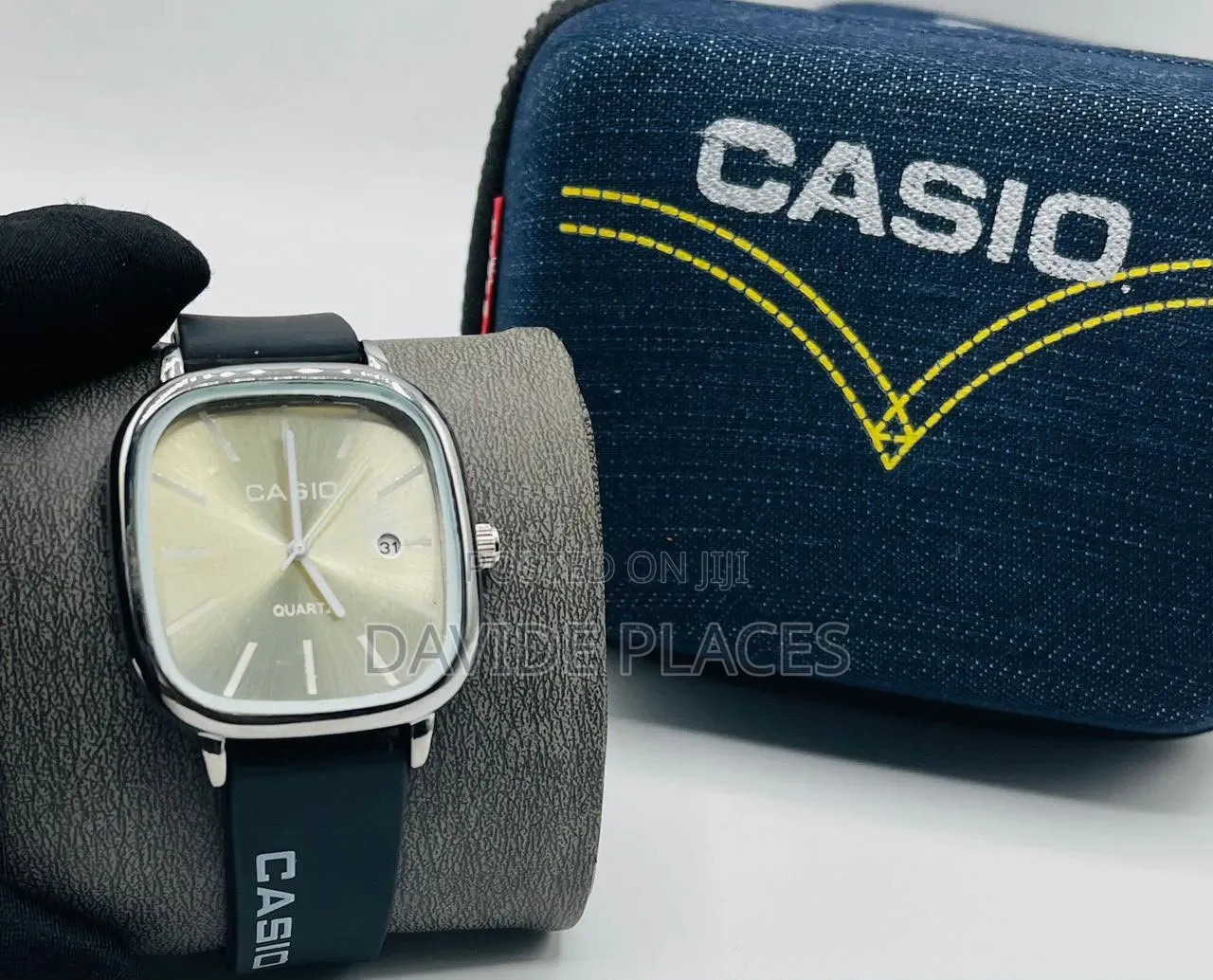 *` Gshock Casio Quartz Rubber Watch, With Date, Available in Black