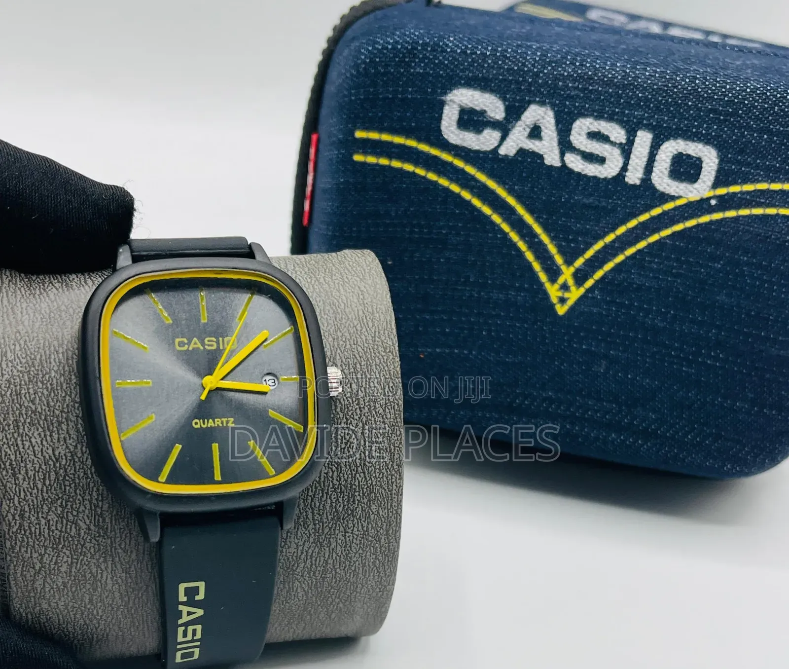 *` Gshock Casio Quartz Rubber Watch, With Date, Available in Black