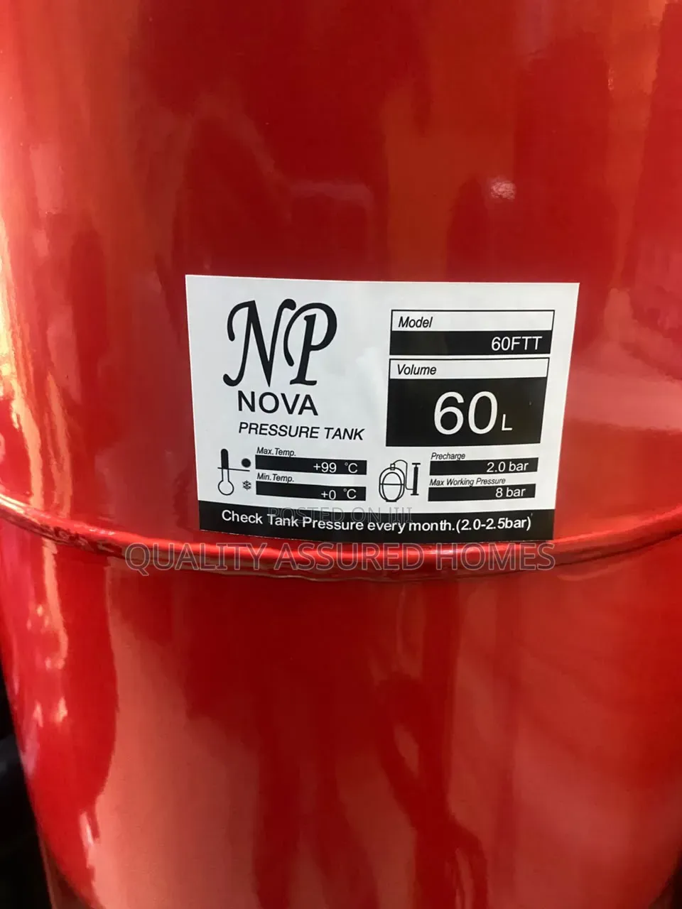 60l Pressure Booster Tank