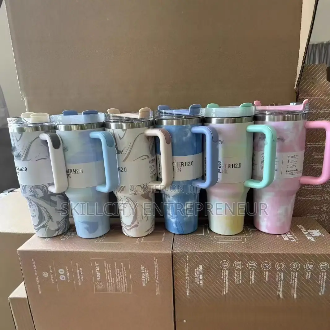 Flowered Stanley Quencher Tumbler