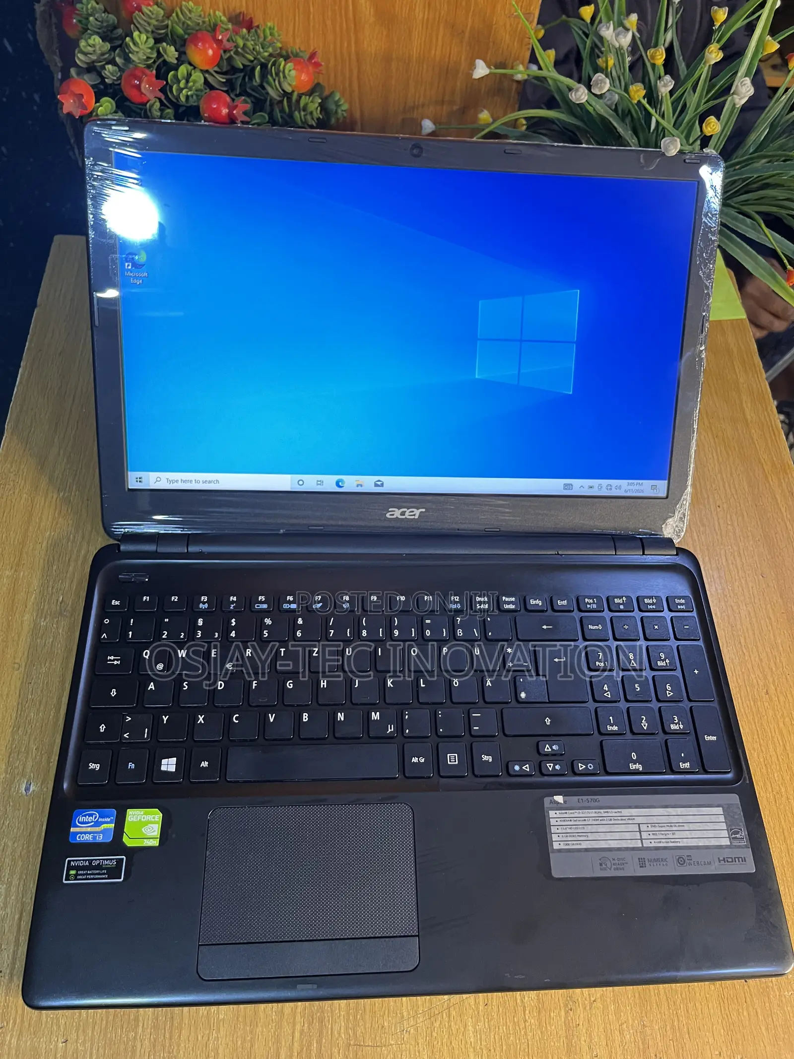 Laptop Acer Aspire E1-570G 8GB Intel Core i3 HDD 320GB