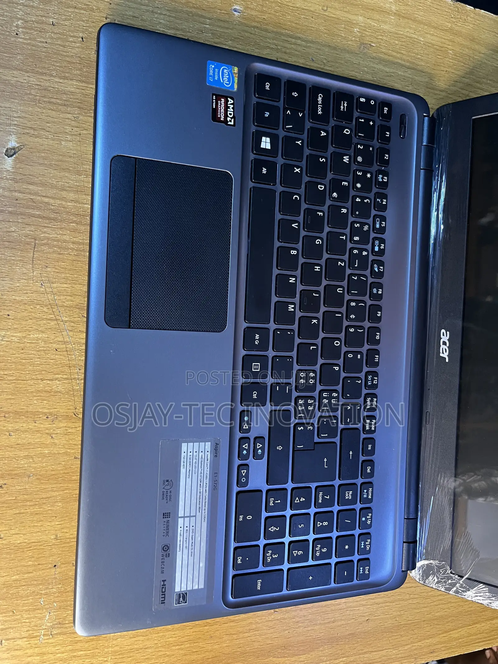 Laptop Acer Aspire E5-722G 8GB Intel Core i7 HDD 500GB