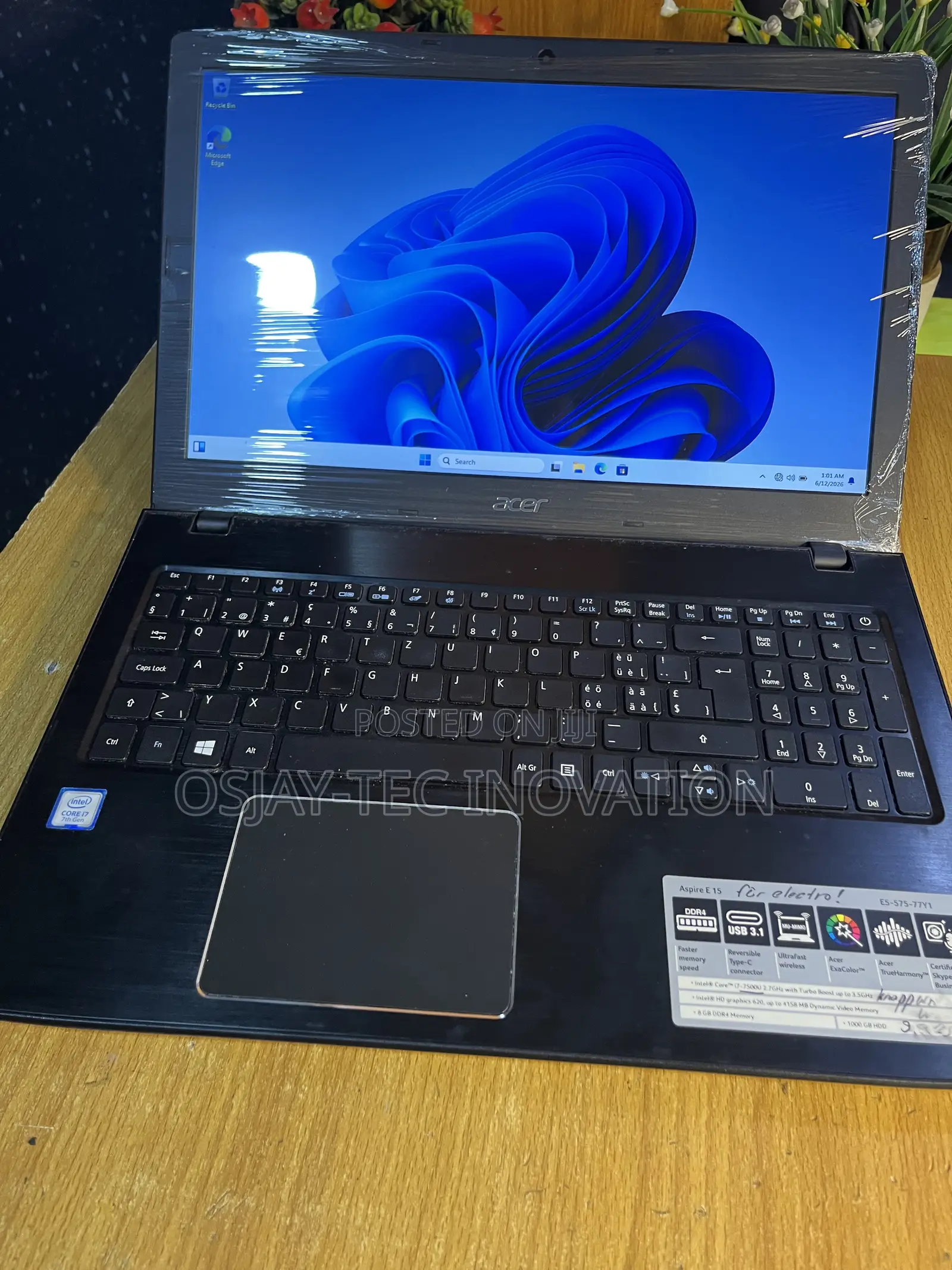Laptop Acer Aspire E5-575 8GB Intel Core i7 SSD 256GB