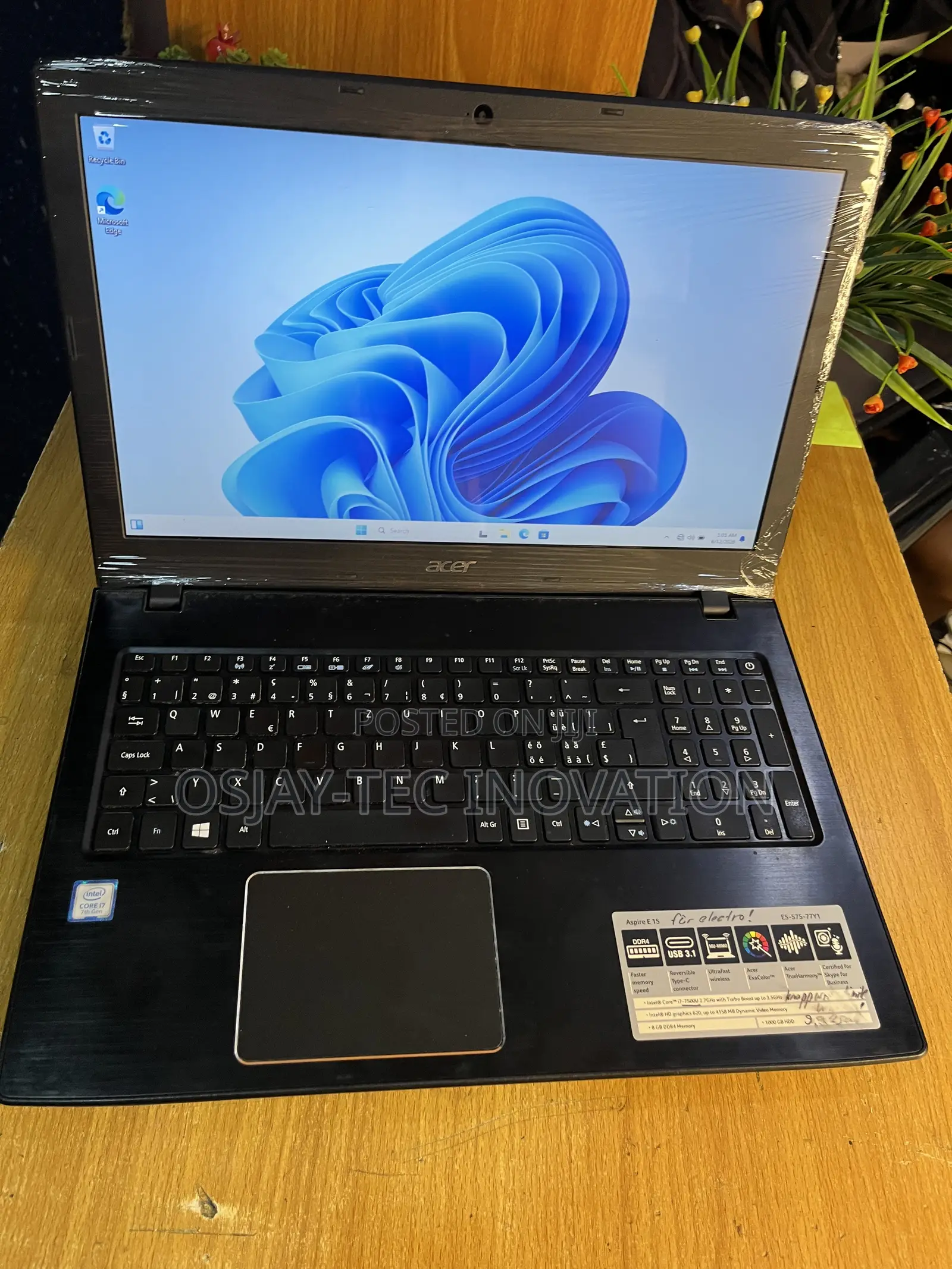 Laptop Acer Aspire E5-575 8GB Intel Core i7 SSD 256GB