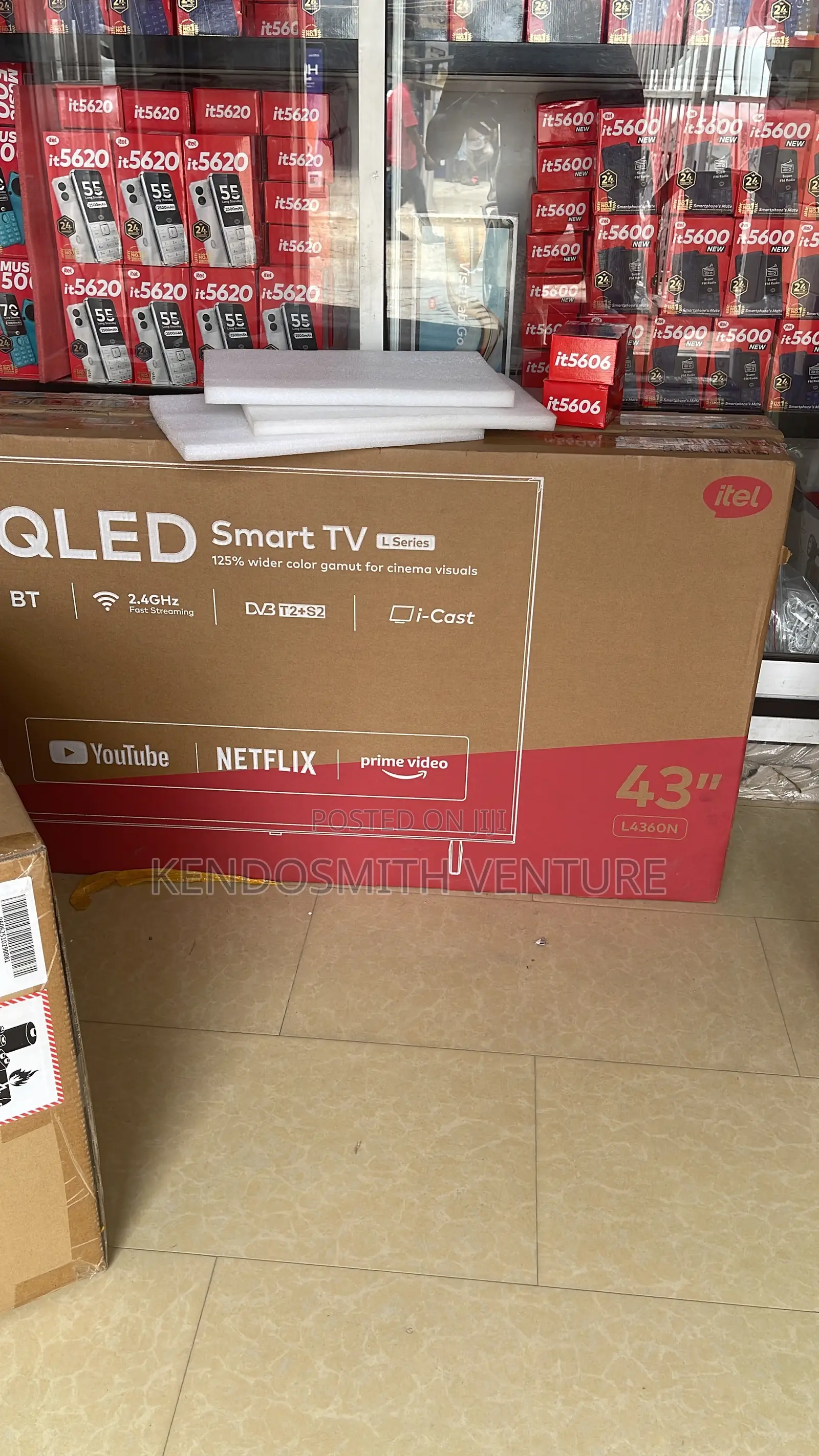 Itel 43 Inch Qled Smart Tv L4360n | Netflix | Youtube | Bluetooth