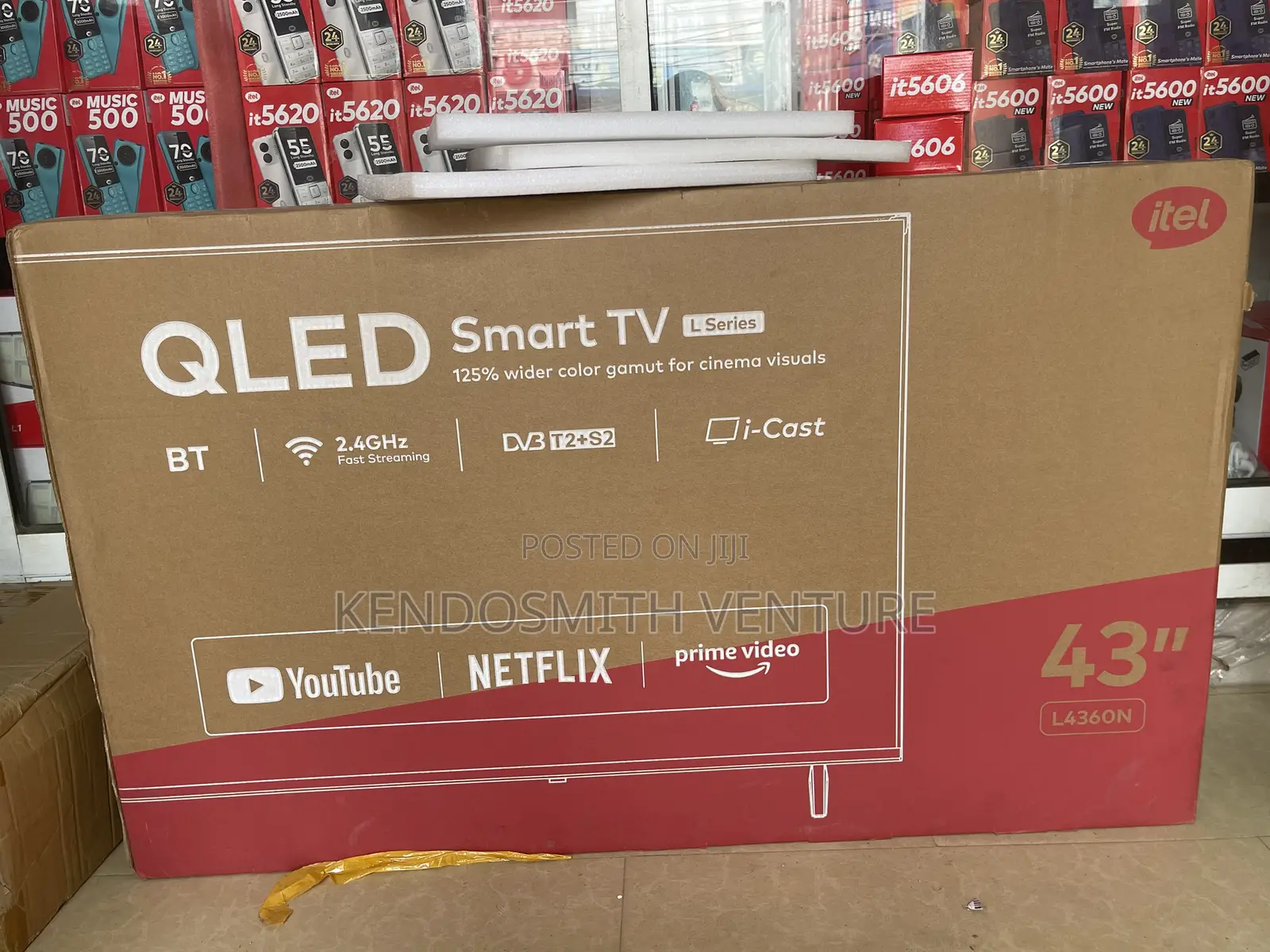 Itel 43 Inch Qled Smart Tv L4360n | Netflix | Youtube | Bluetooth