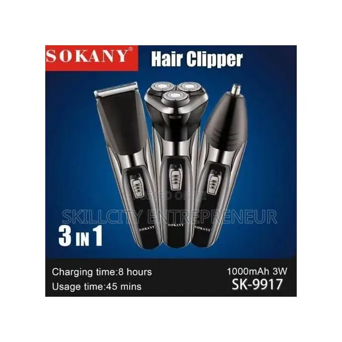 Sokany 3-in-1 Electric Shaver