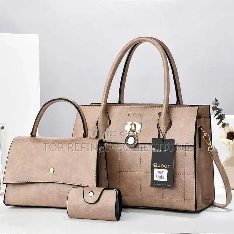 Highly Quality Leather Handbag 3in1