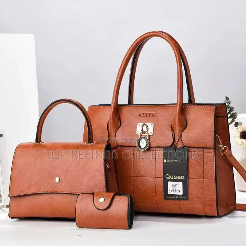 Highly Quality Leather Handbag 3in1