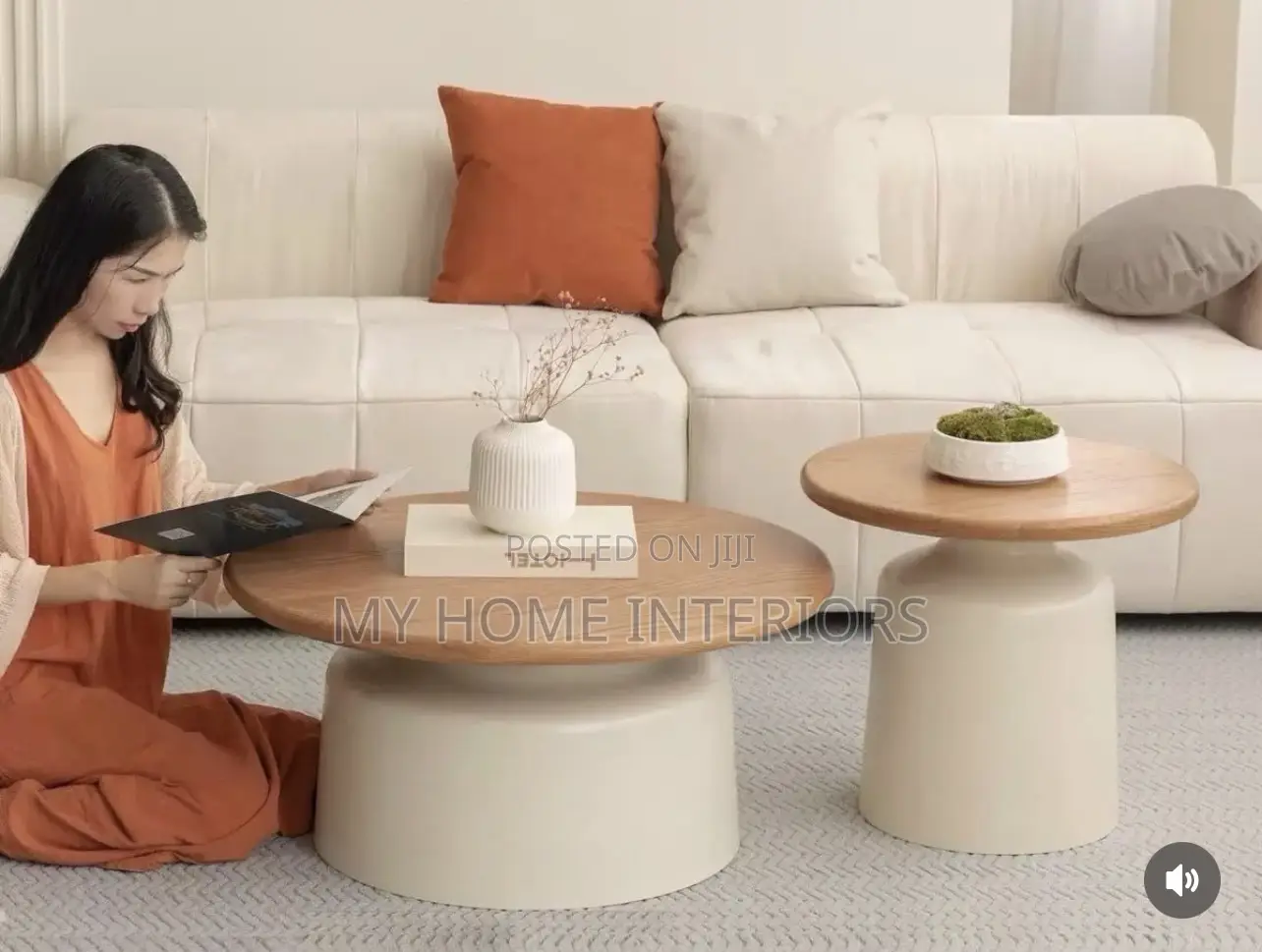 Minimalist Wooden Top 2in1 Center Table
