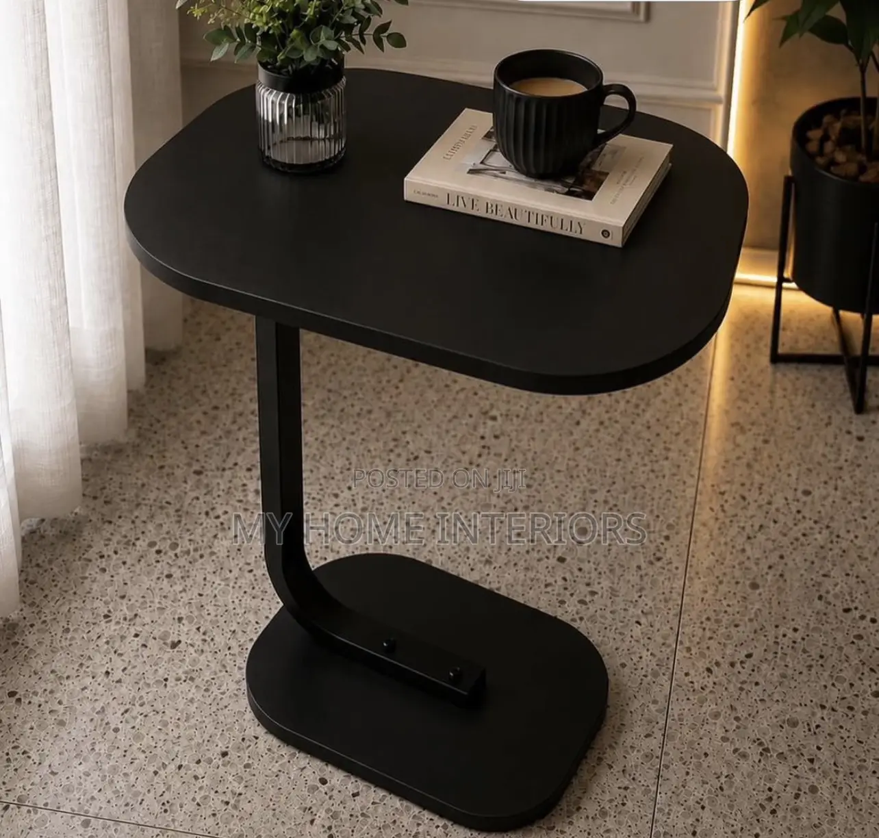 Minimalist Wooden Top Side Stool