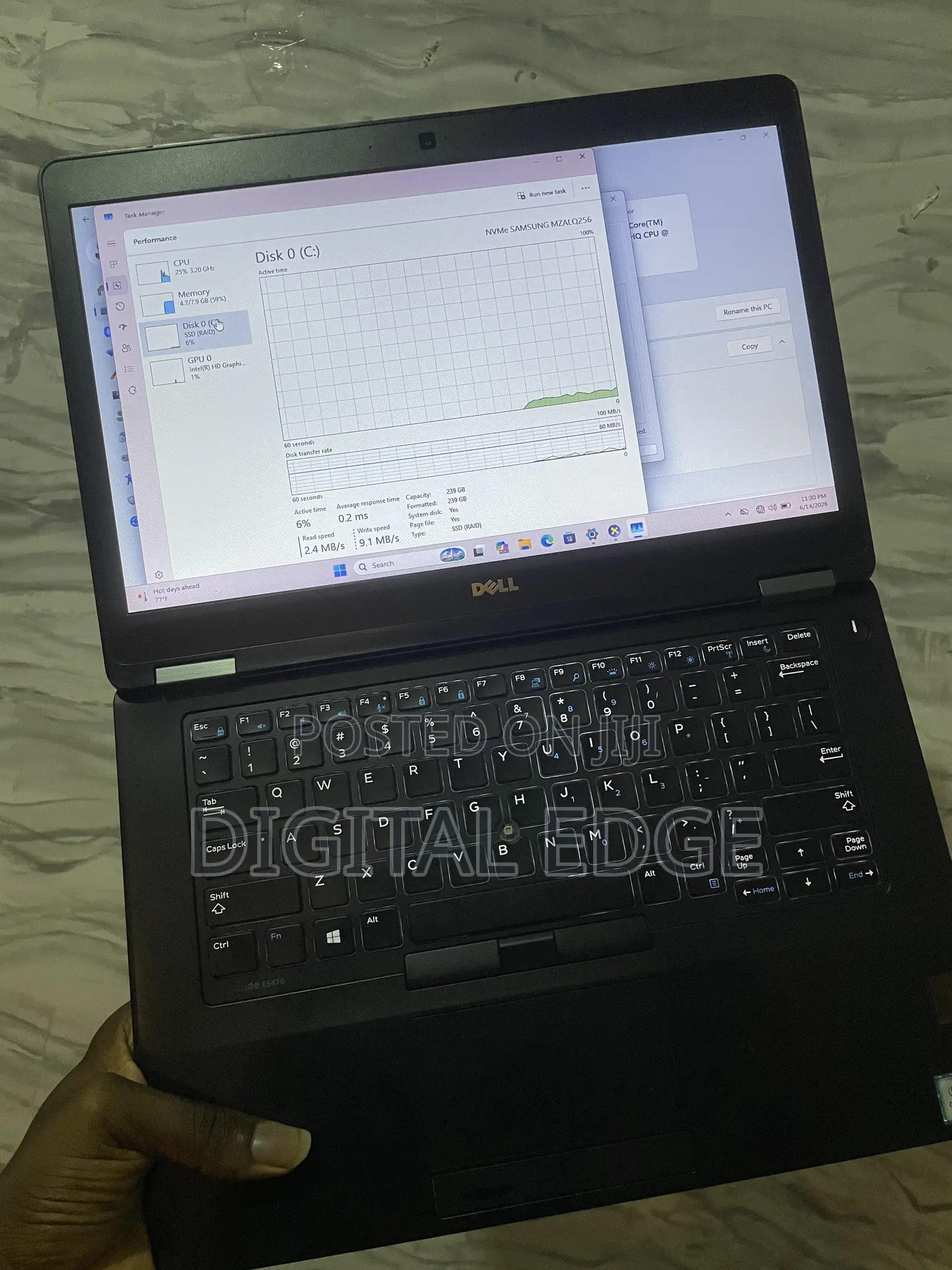 Laptop Dell Latitude 14 E5470 8GB Intel Core i5 SSD 256GB