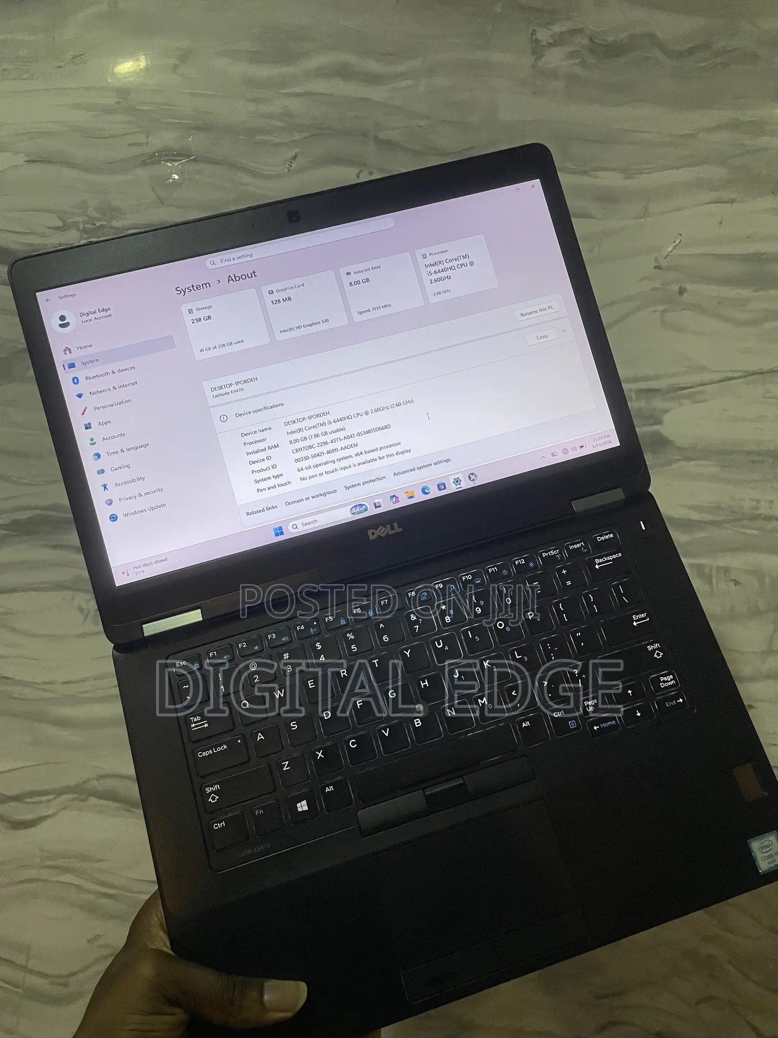 Laptop Dell Latitude 14 E5470 8GB Intel Core i5 SSD 256GB