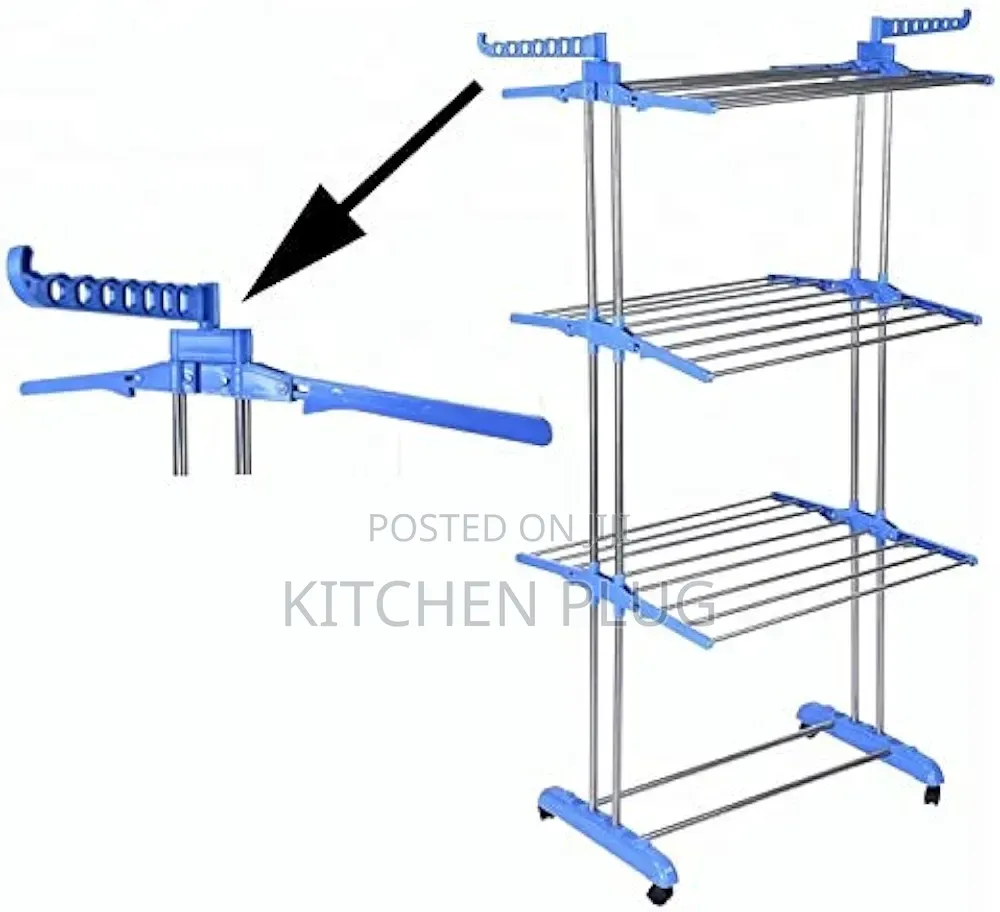 3-Tier Foldable Clothes Drying Rack