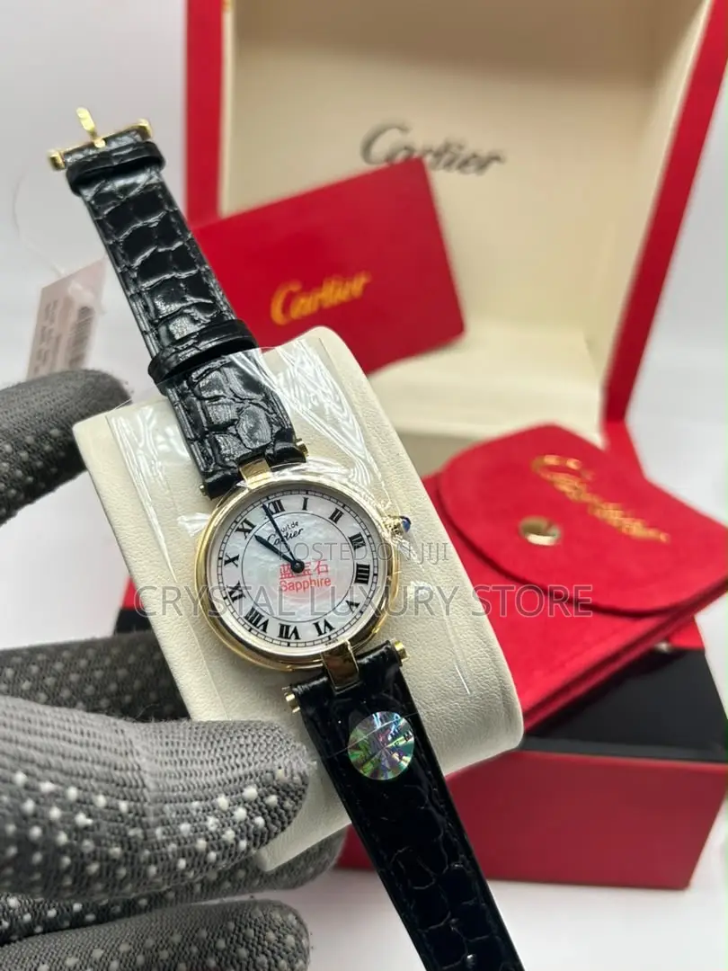 Cartier Quality Luxury Ladies Genuine Leather Wristwatch