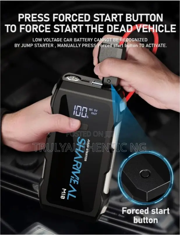 Premium Car Battery Jump Starter - All Petrol Cars -10l Diesel - 6000a