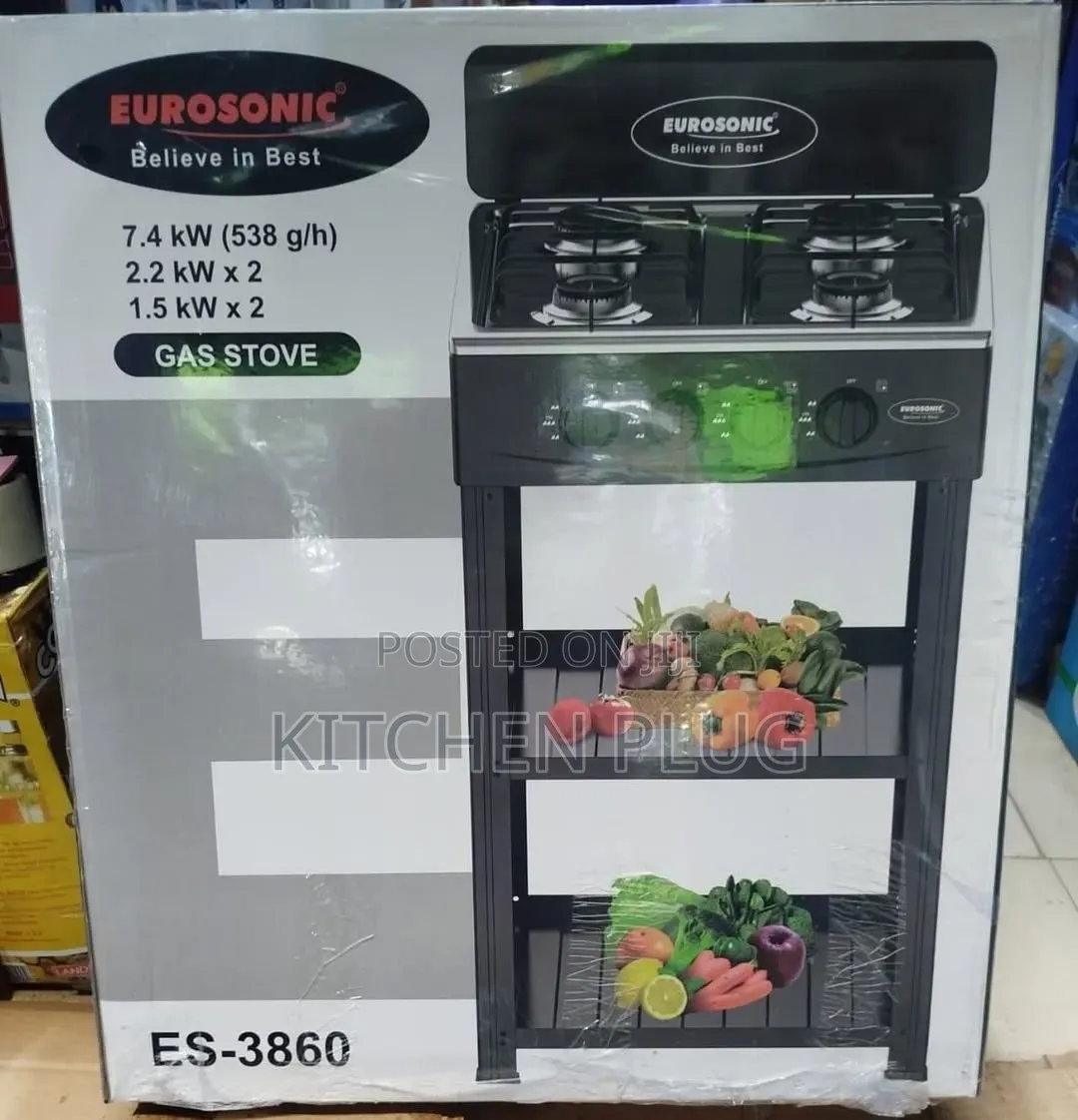 Eurosonic 4b Standing Gas Cooker With Cover