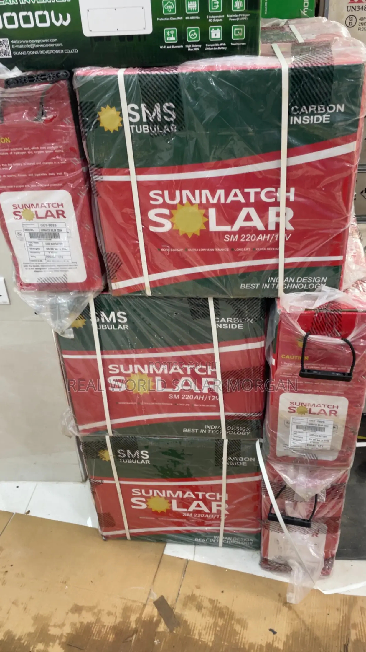 Sunmatch 220ah Tubular Battery (Carbon Inside) — Unbreakable Power!