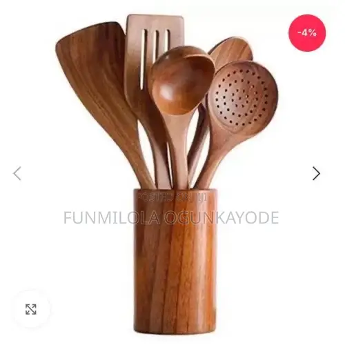5pcs Wooden Kitchenware Set