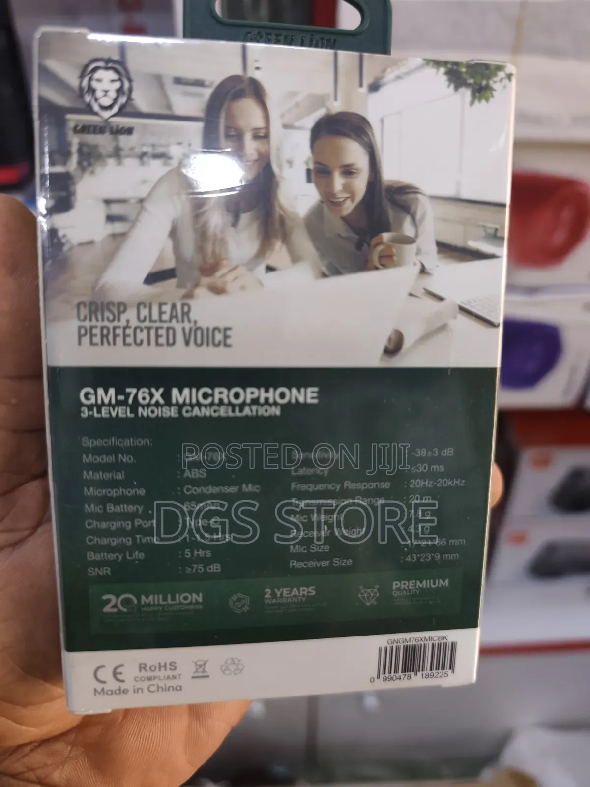 Green Lion Gm 76x Wireless Microphone 3 Level Noise Cancellation