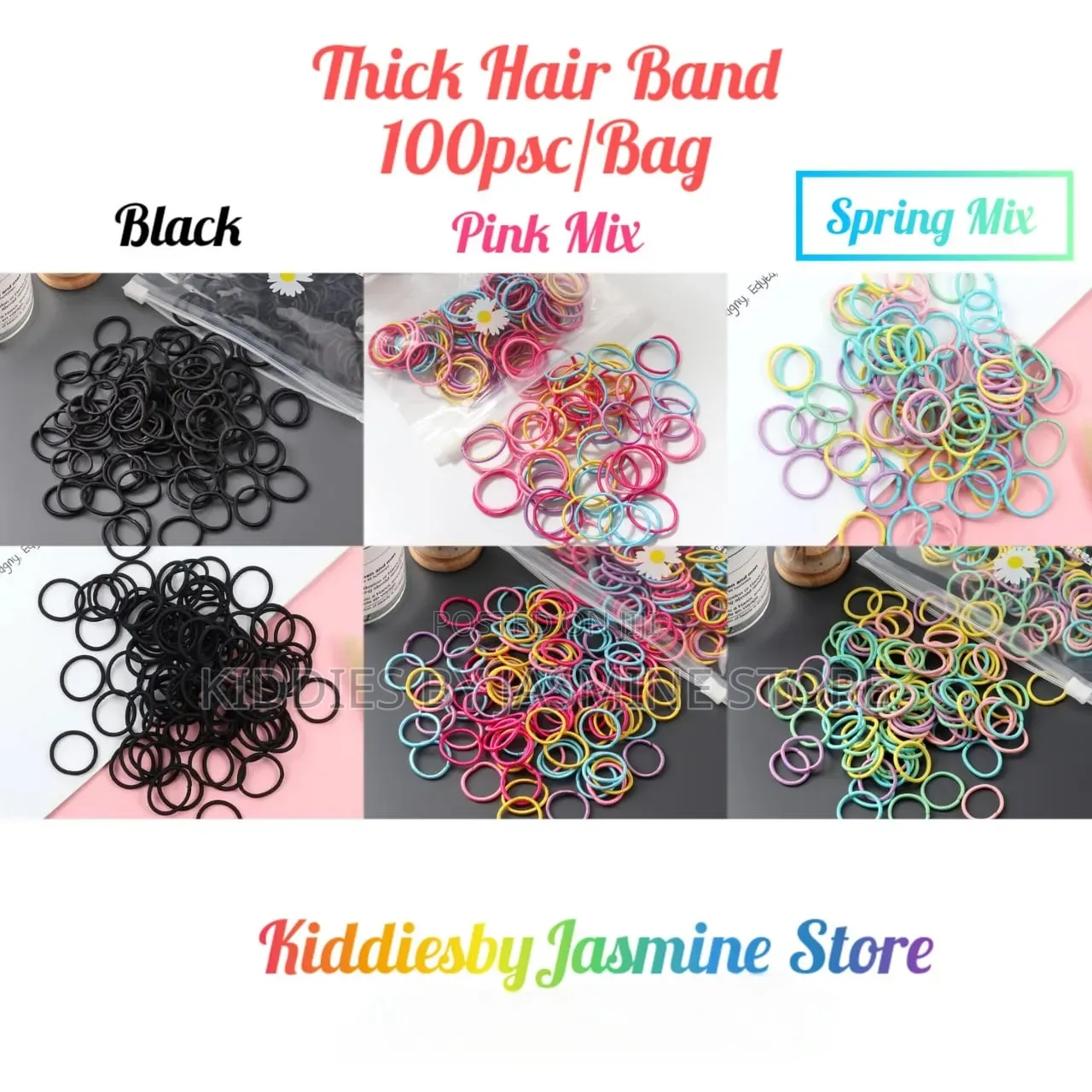 Kids Girls Hair Rubber and Thick Band