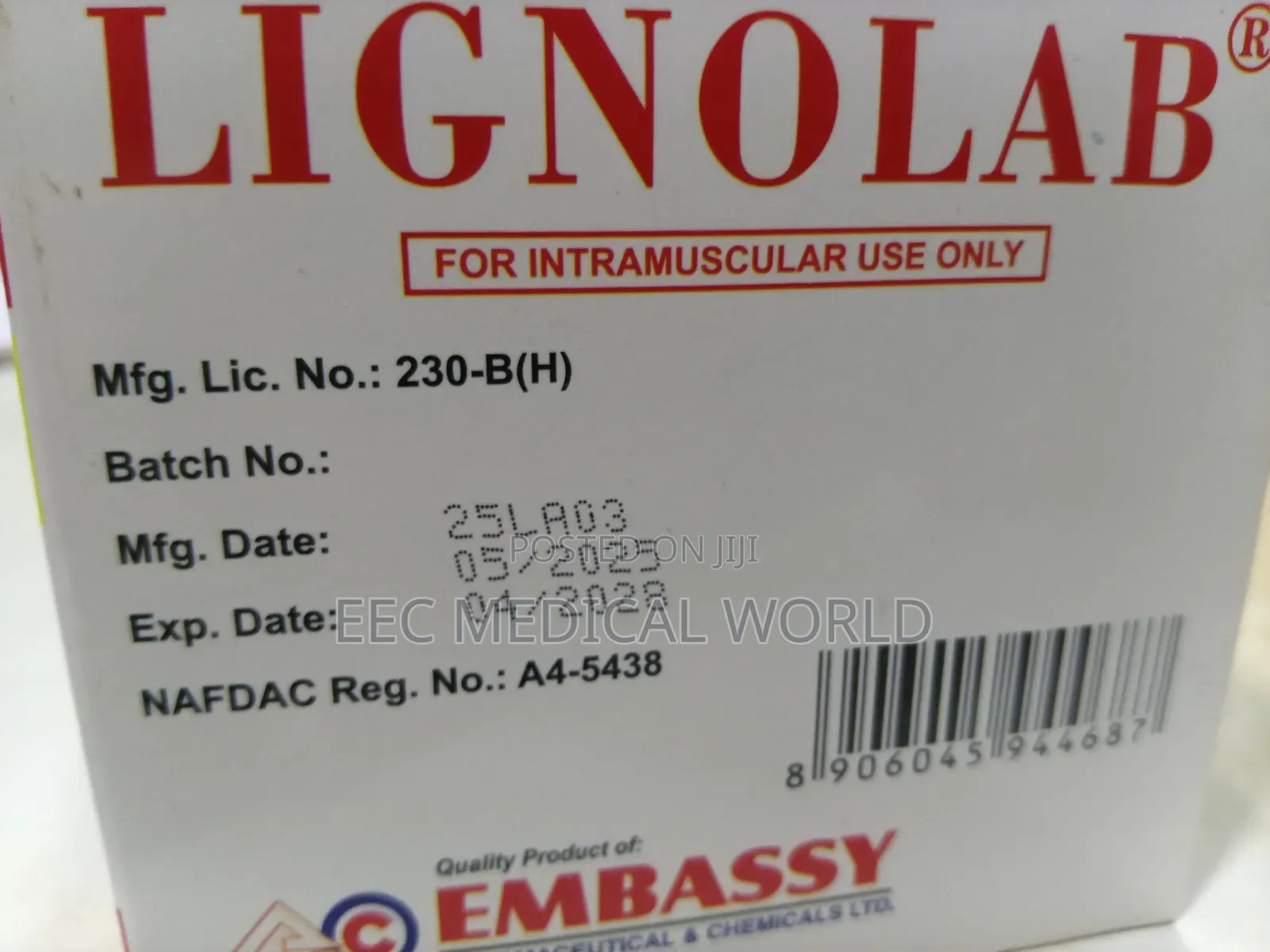 Lidocaine Injection Bp 2% W/V