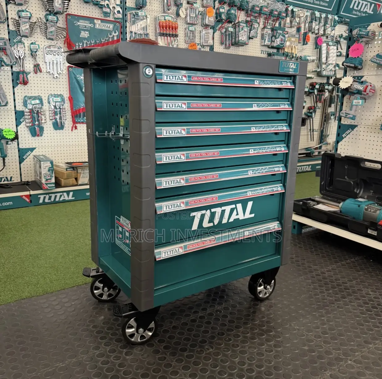 Total 20v Combo Impact Wrench 1350nm Tool Trolley 288pc – Thptcs82882