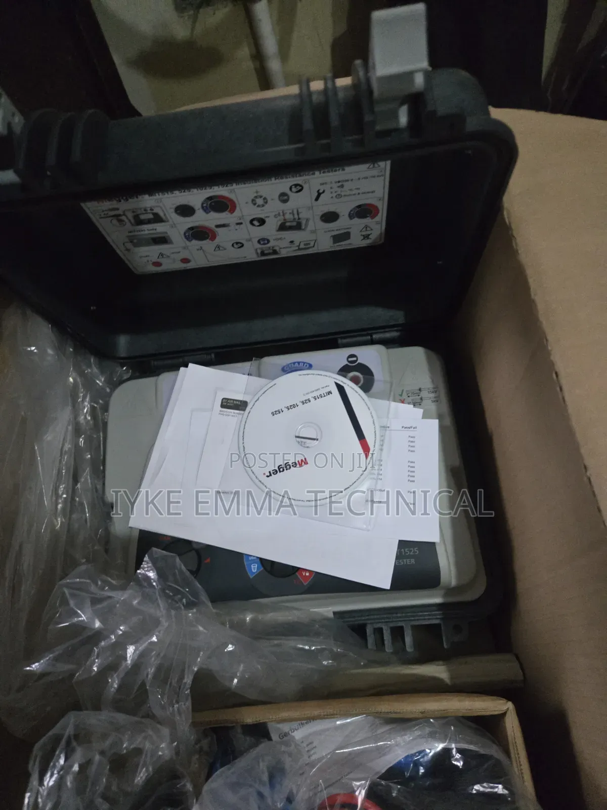 Megger Mit1525 15kv Digital Insulation Resistance Tester W/ Leads