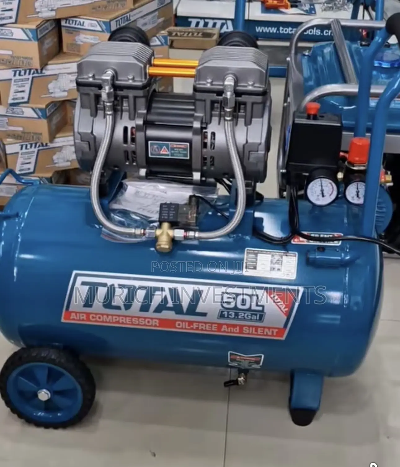 Total 50l Silent Air Compressor (Oil-Free)