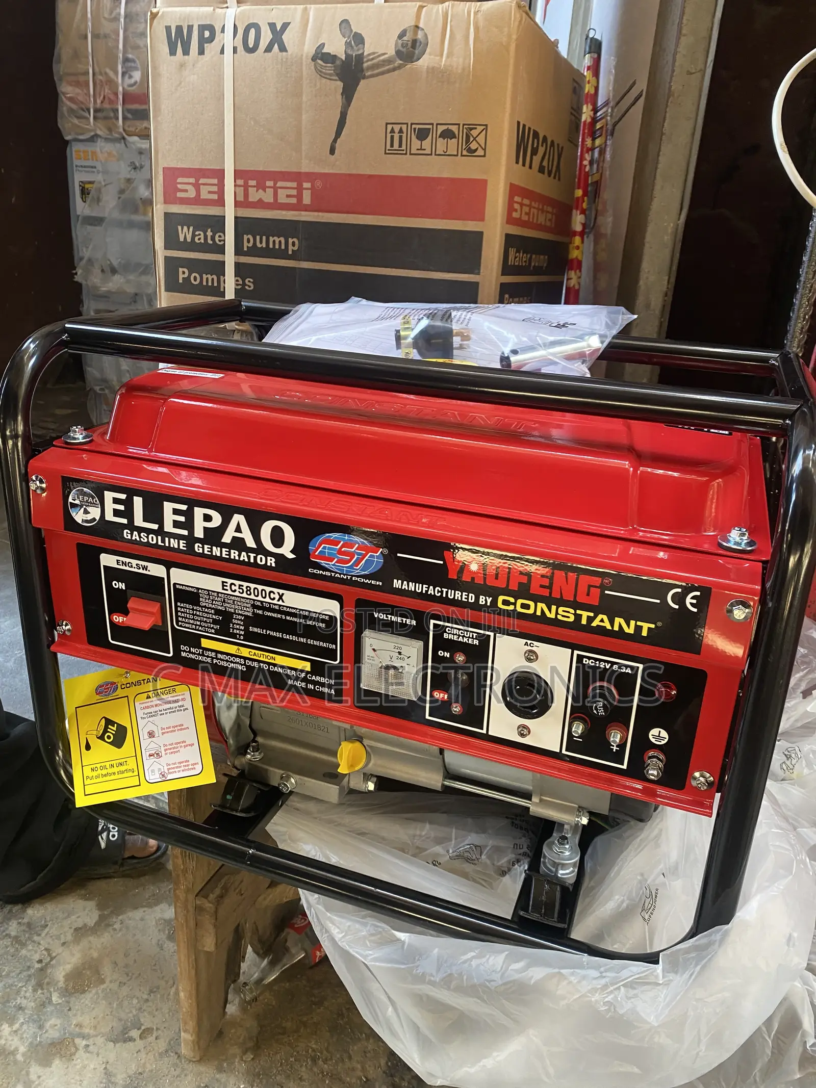 Elepaq Constant 3.5kva Petroleum Generator Copper Coil
