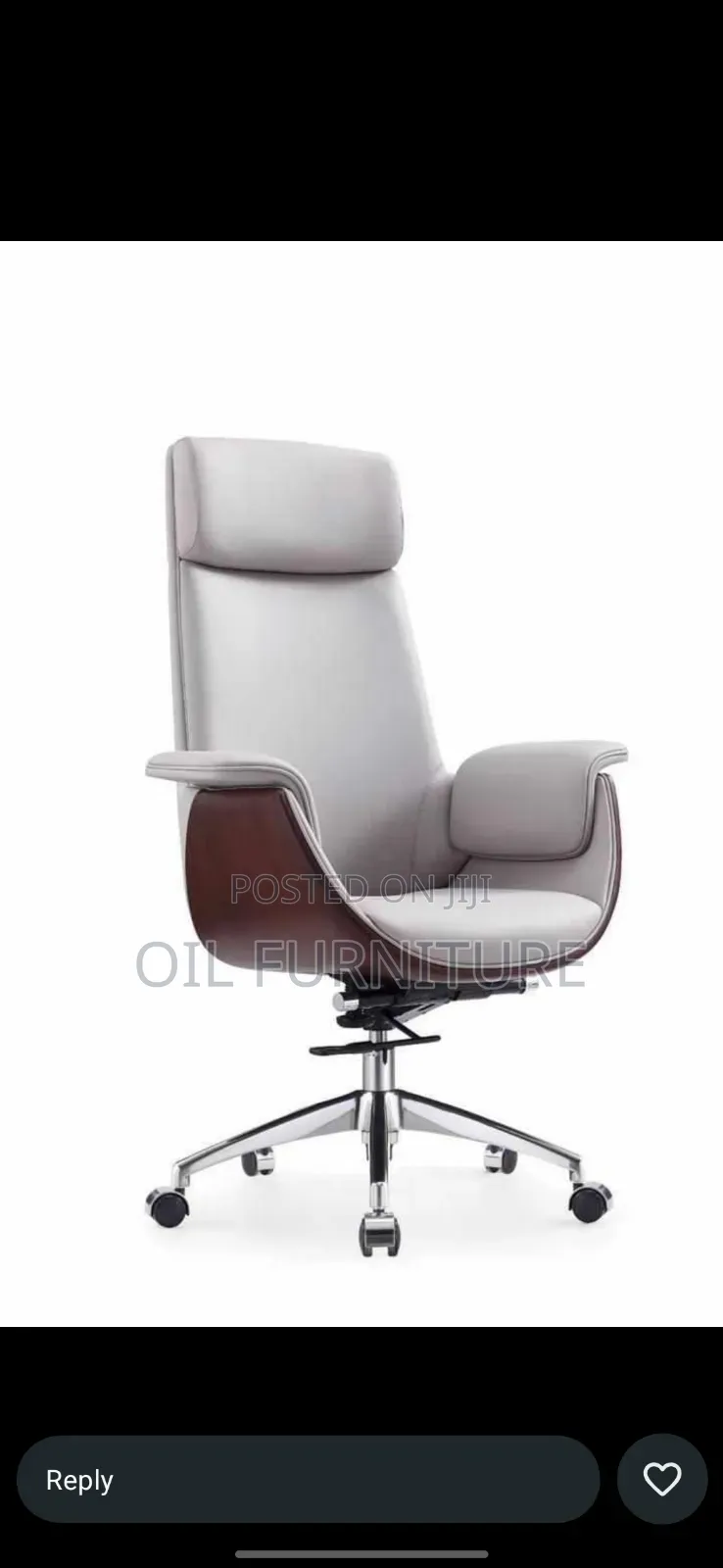 Modern Executive Leather Office Chair / Boardroom Visitor Chair