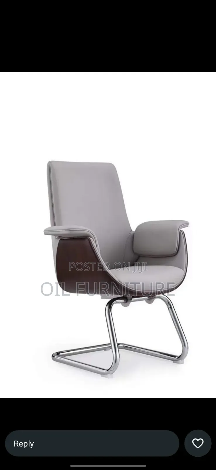 Modern Executive Leather Office Chair / Boardroom Visitor Chair
