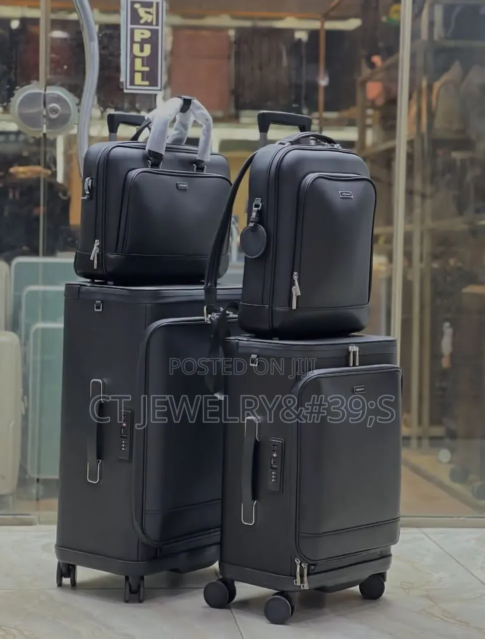 Mont Blanc 4-Piece Travel Luggage Set Tsa Lock 360 Wheels Laptop Bag