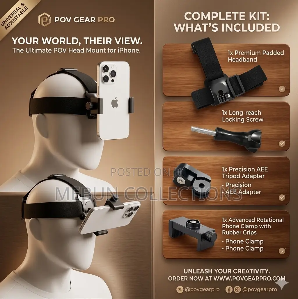 Headset Phone Holder for Vlogging