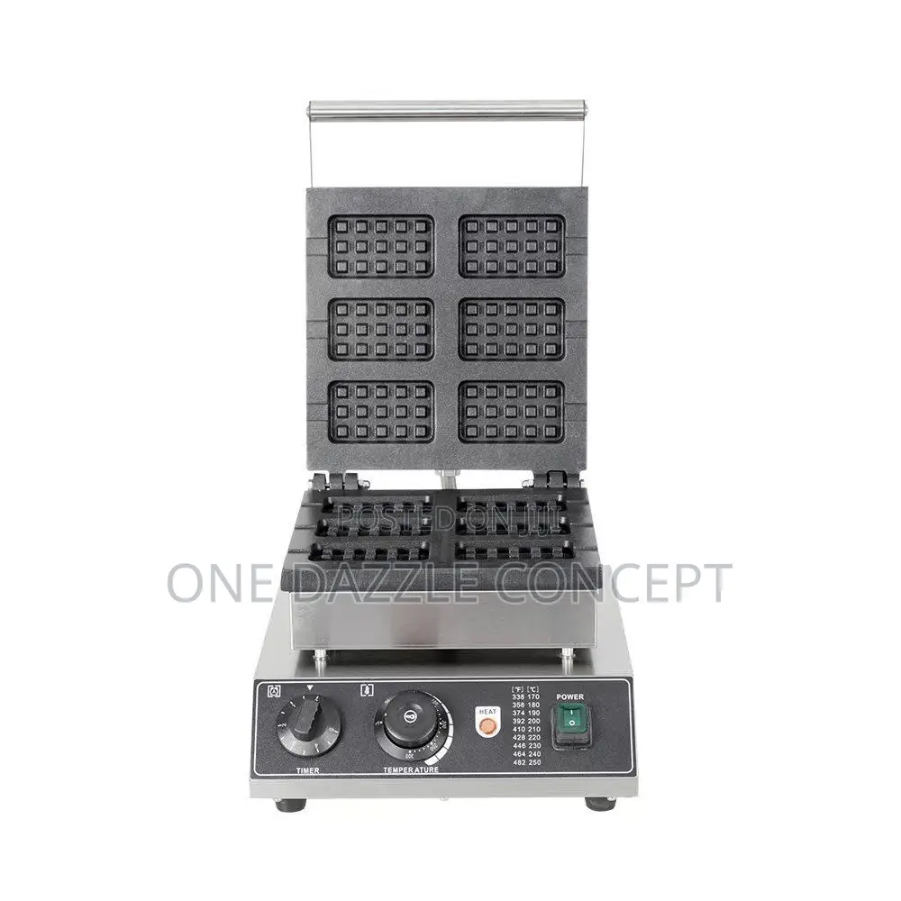6 PCS Mini Waffle Machine.
