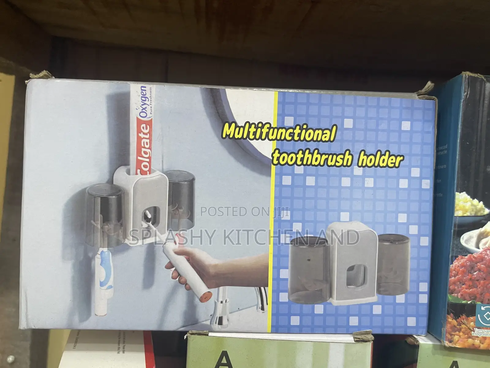 Tooth Paste Dispenser and Brush Holder