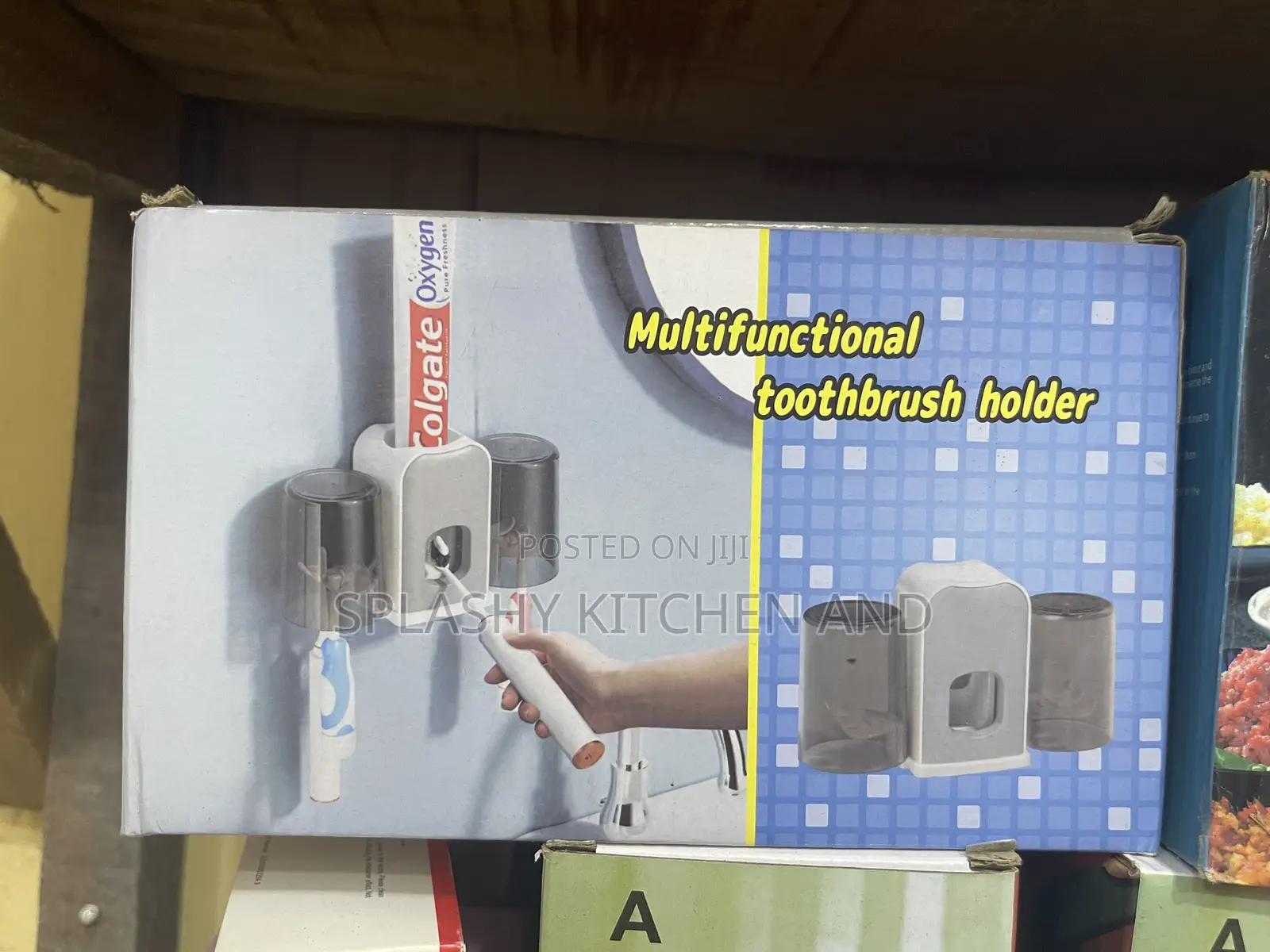 Tooth Paste Dispenser and Brush Holder
