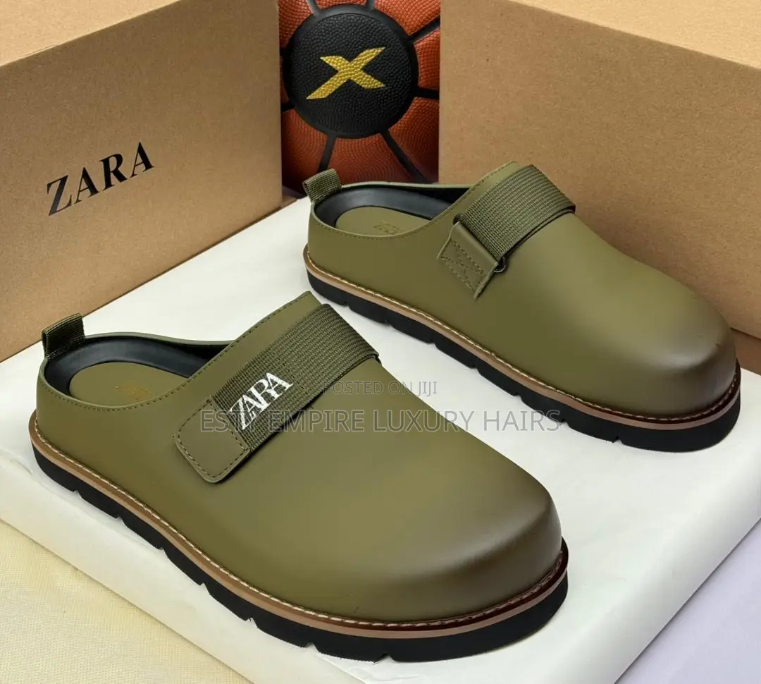 Zara Quality Luxury Genuine Leather Men Half Shoes