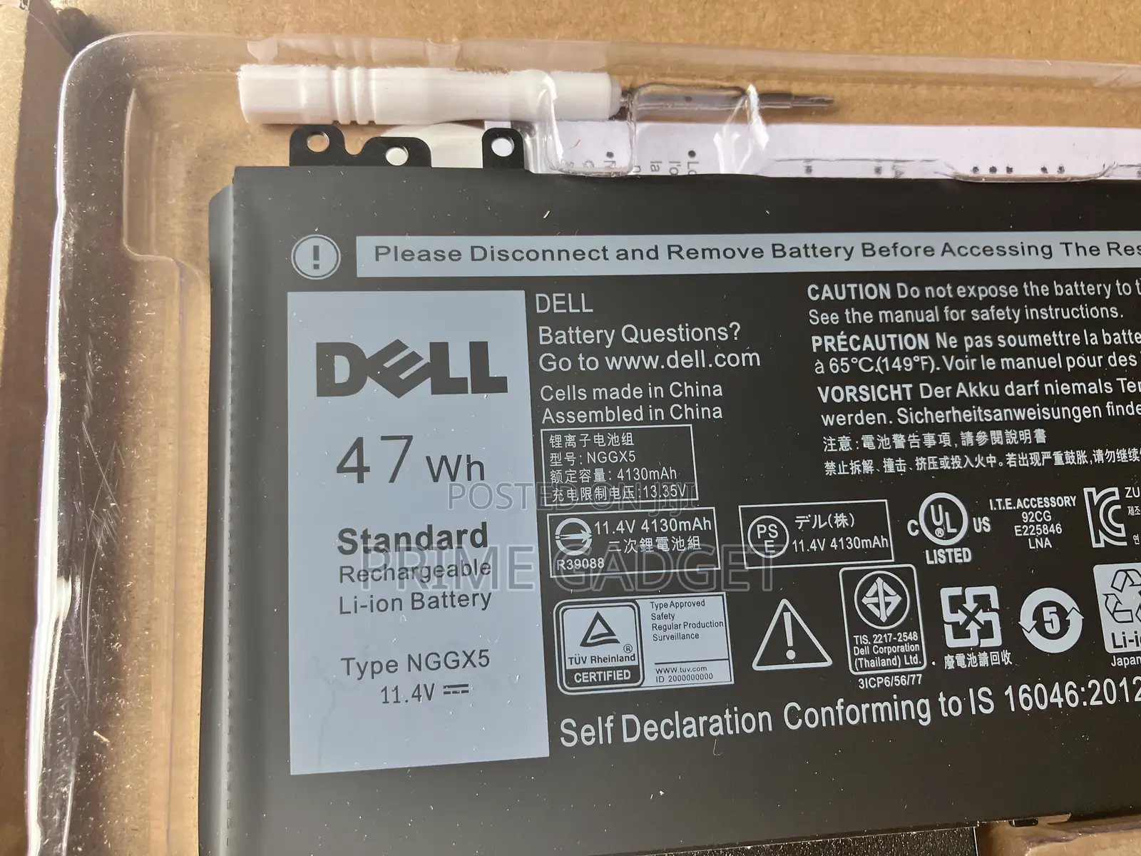 Nggx5 Dell Latitude E5470, E5270, E5570, E5750, E5250, E5450, E5550