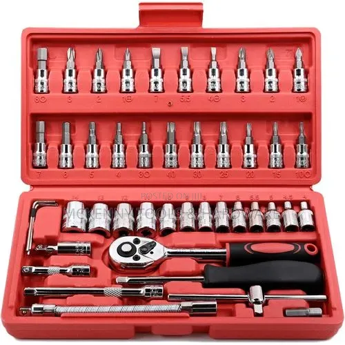 Vehicle Repair Tool 46pcs Mini Socket Wrench Set