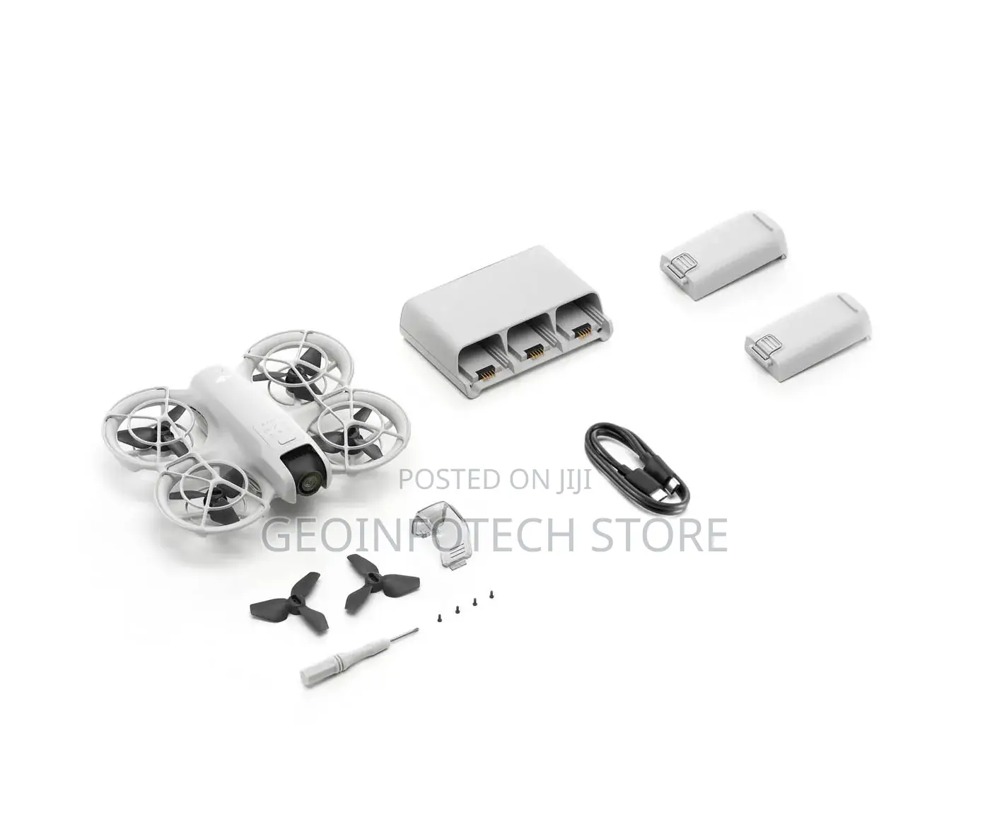 Dji Neo Combo - Palm-Sized Stabilized Video Drone With 3 Batteries