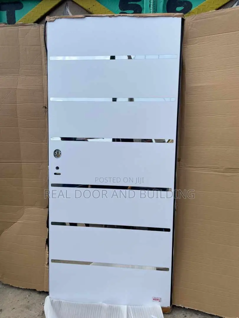 White Madrid Israeli Security Door (64lad)