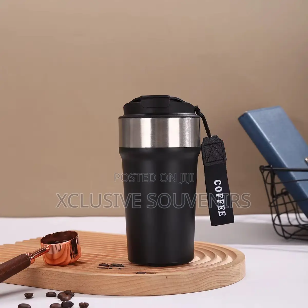 New Unique Double Walled Stainless Steel Coffee Mug Tumbler 500ml
