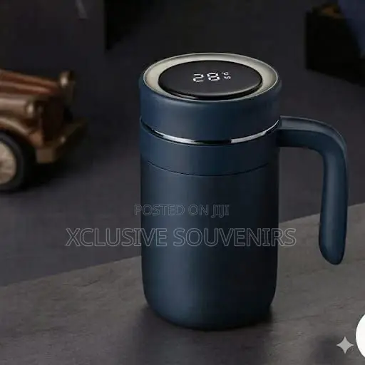 500ml Stainless Steel Temperature-Indicating Thermos Coffee Cup